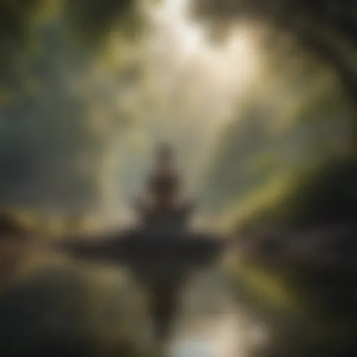 A serene landscape illustrating tranquility and inner peace