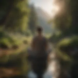 A serene landscape symbolizing inner peace and self-discovery