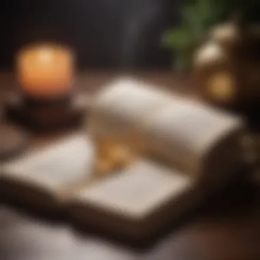 Open book with positive affirmations