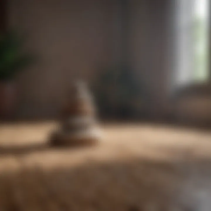 A close-up of a meditation session in a calm environment