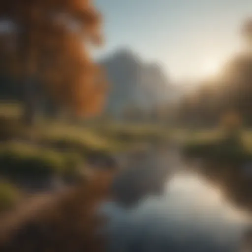 A serene landscape reflecting tranquility and peace