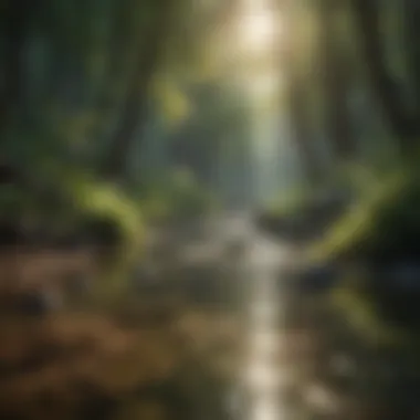 Tranquility Through Music A serene landscape symbolizing tranquility and comfort