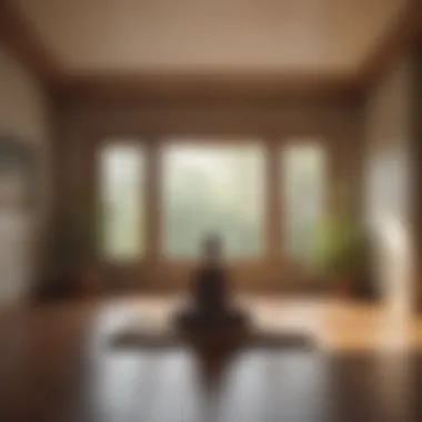 A Peaceful Room for Meditation A peaceful room designed for meditation practice