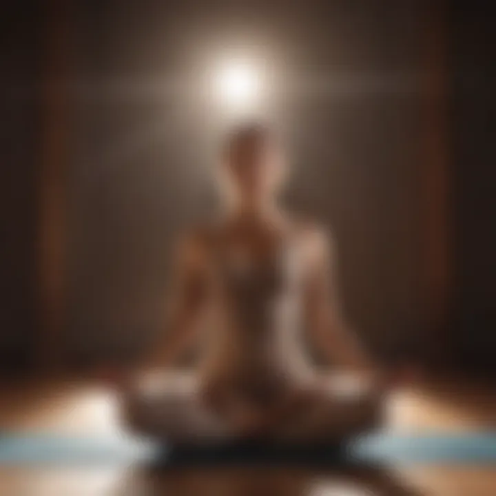 Yoga pose with a focus on breath