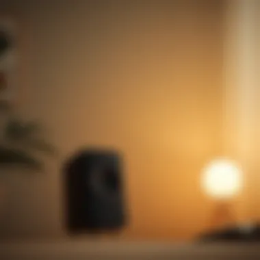 Calming Sound Waves Sound waves radiating from a speaker in a calming environment