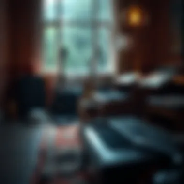 A serene environment with musical instruments