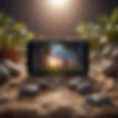 Diverse Digital Relaxation A collection of mobile games displayed on a device with soft lighting