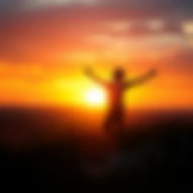 Embracing Transformation A vibrant sunset representing personal growth and transformation