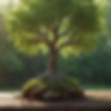 Growth and Renewal Symbolized A vibrant tree representing growth and renewal