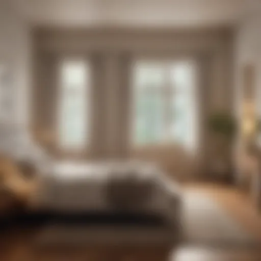 A serene bedroom environment promoting restful sleep