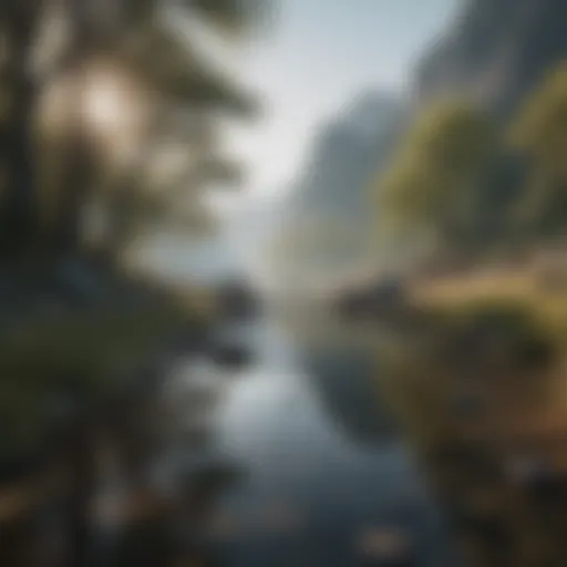 A serene landscape symbolizing the tranquility sought during sudden mental turmoil.