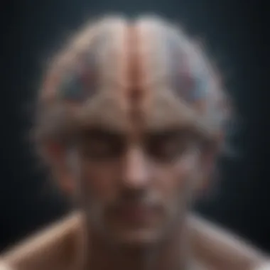 The Complexity of Emotions An abstract visualization of the brain highlighting emotional and psychological aspects