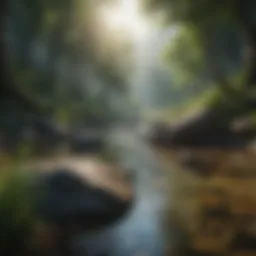 A serene landscape representing tranquility and peace of mind