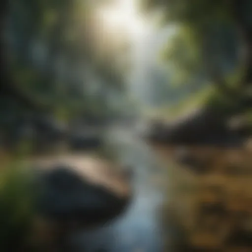 A serene landscape representing tranquility and peace of mind
