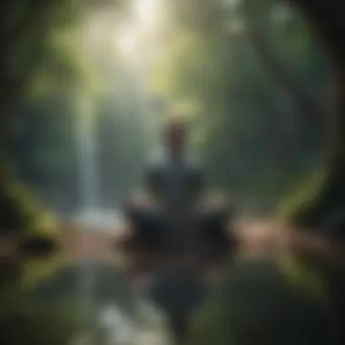 The Power of Meditation for Self-Esteem A person meditating in a tranquil environment.