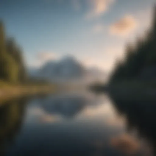 A serene landscape symbolizing peace and self-reflection.