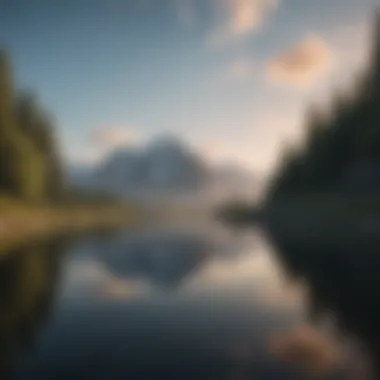 The Essence of Self-Reflection A serene landscape symbolizing peace and self-reflection.