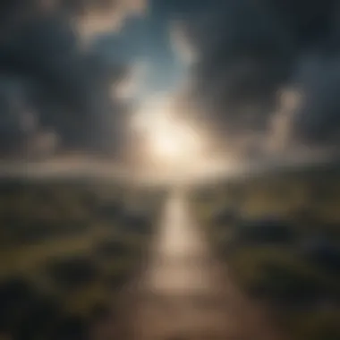 Path to Hope and Clarity A light breaking through clouds representing hope