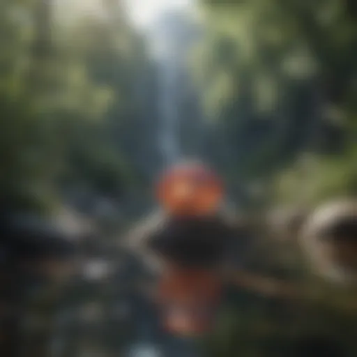 A serene landscape representing mental peace