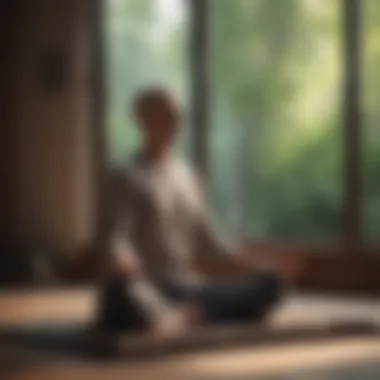 The Power of Mindfulness A person meditating in a tranquil setting, embodying mindfulness.