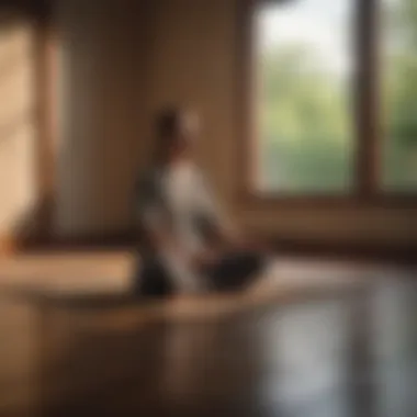 Meditation as a Tool for Anxiety Management Individual practicing meditation for anxiety relief.