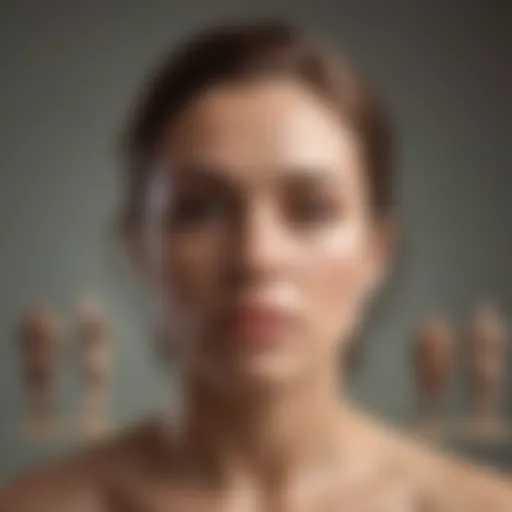 Illustration showcasing the evolution of self-awareness in psychology