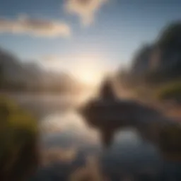 A serene landscape symbolizing inner peace and self-acceptance