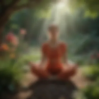 Nurturing Personal Growth A vibrant garden representing personal growth and nurturing self-love