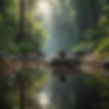 Inner Peace and Self-Worth A serene landscape reflecting inner peace