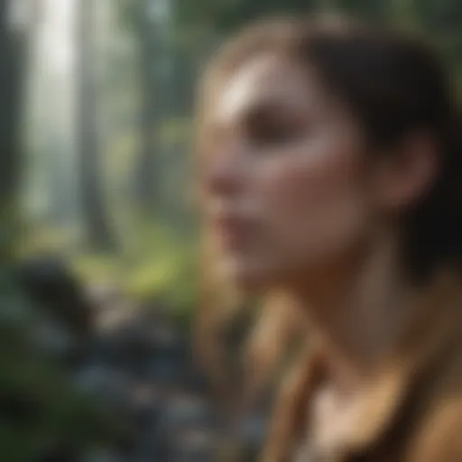 A serene landscape illustrating emotional depth