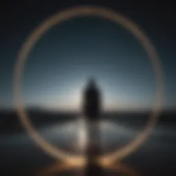 A solitary figure gazing into the void, symbolizing feelings of worthlessness.