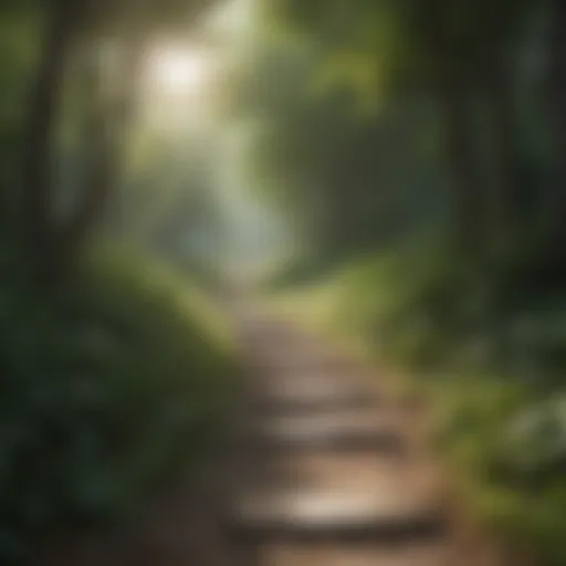 A tranquil scene of nature representing a peaceful mind.