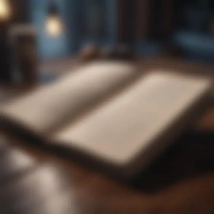 A journal with reflective thoughts on emotional experiences