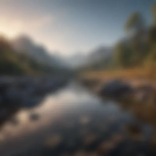 A serene landscape symbolizing emotional emptiness