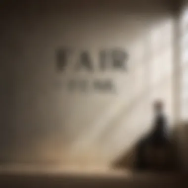 The Nature of Fear An abstract representation of fear, illustrated by a shadowy figure facing a wall with words of doubt.