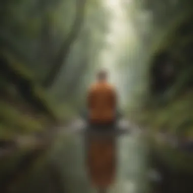 A visual metaphor showing the journey of personal growth after overcoming self-doubt