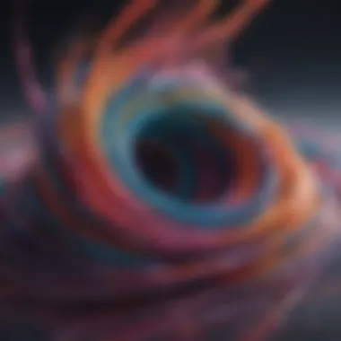 Abstract Representation of Anxiety An abstract representation of anxiety with swirling colors
