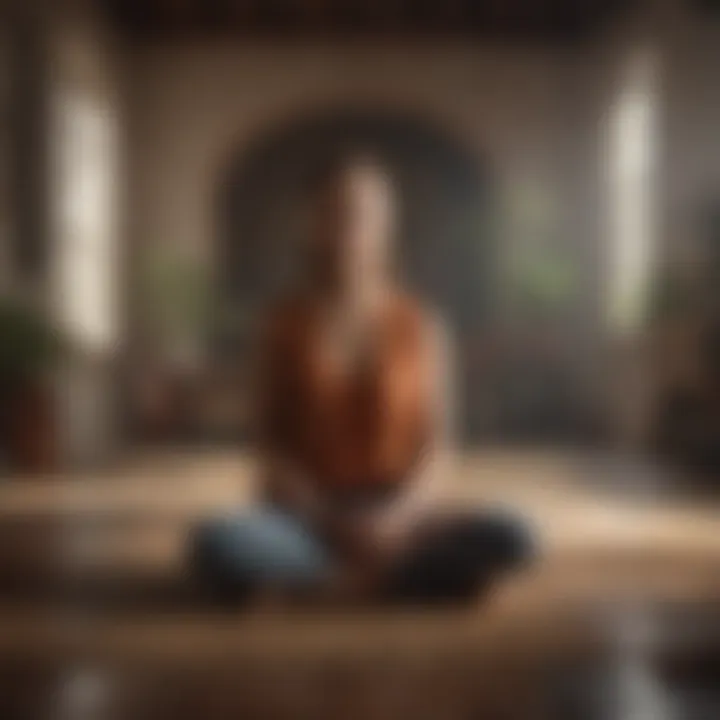 Meditation session illustrating mindfulness as a remedy