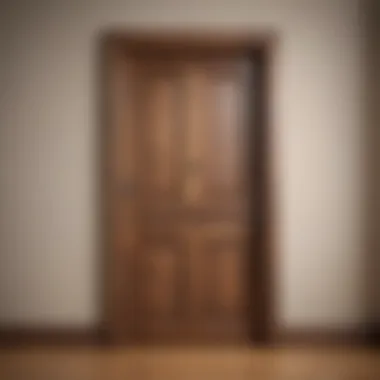 Symbol of Emotional Barriers A closed door symbolizing barriers in a relationship