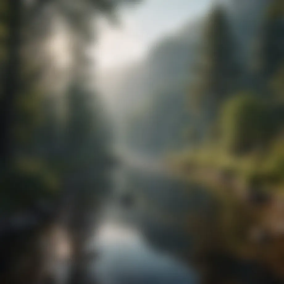 A serene landscape symbolizing tranquility in the midst of sadness.