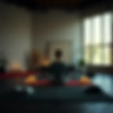 Mindfulness in Practice A meditative setting showcasing mindfulness practices.