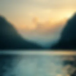 A serene landscape depicting tranquility to contrast anxiety.