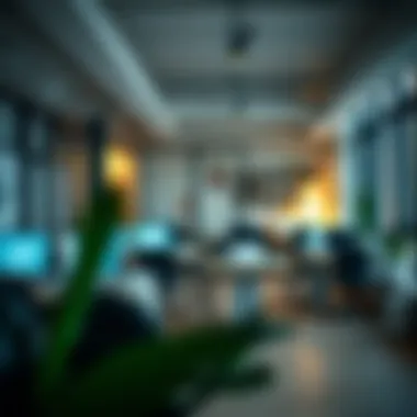 Promoting Mindfulness in the Workplace A serene workplace environment promoting mindfulness