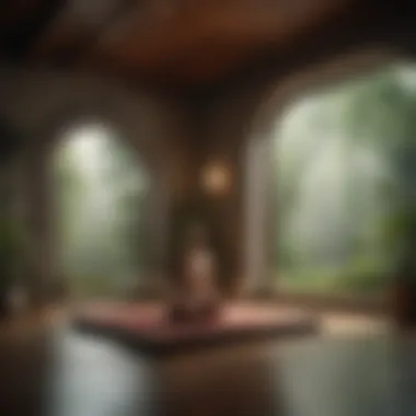 Sanctuary of Stillness Meditation space with calming elements
