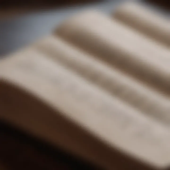 An open book with notes on self-reflection