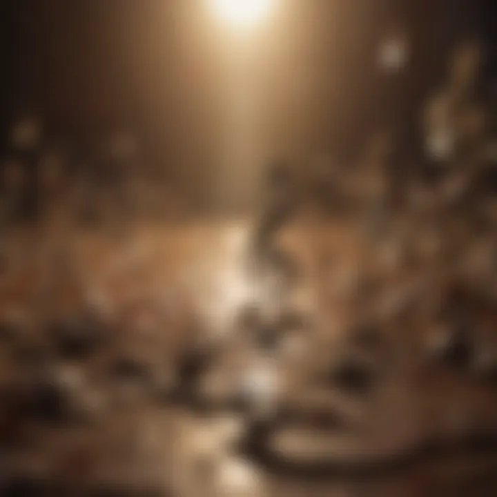 An abstract representation of musical notes creating a soothing atmosphere.