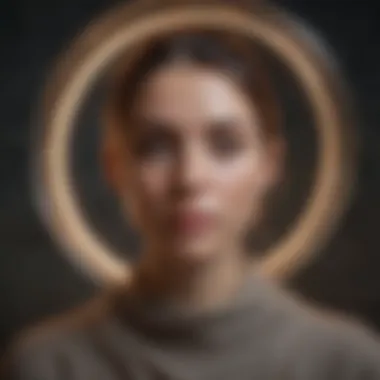 An abstract art piece promoting introspection
