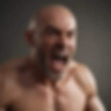 Visual illustration of anger triggers