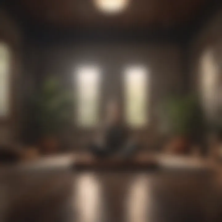 A peaceful meditation space