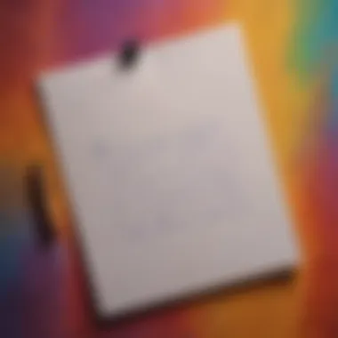 Heartfelt Handwritten Note A handwritten note with uplifting words on a colorful background